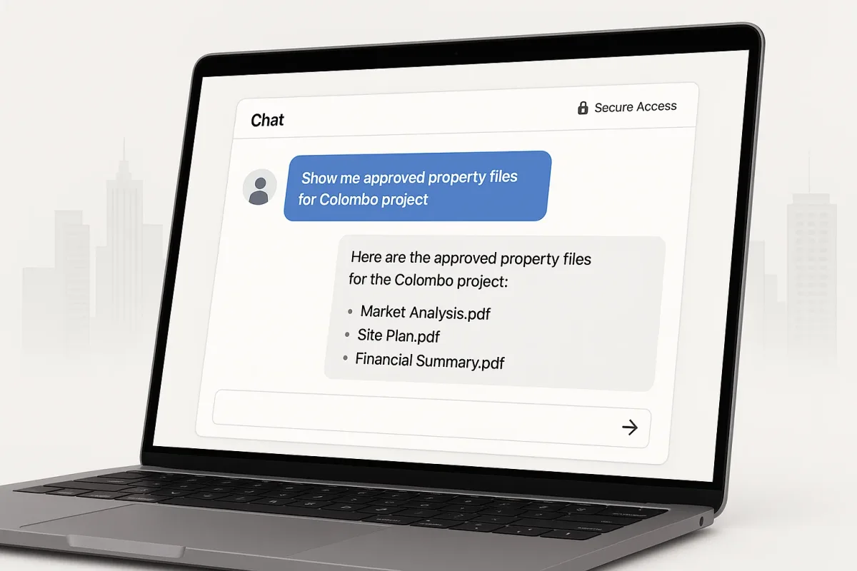 Secure RAG system case study for commercial real estate document search