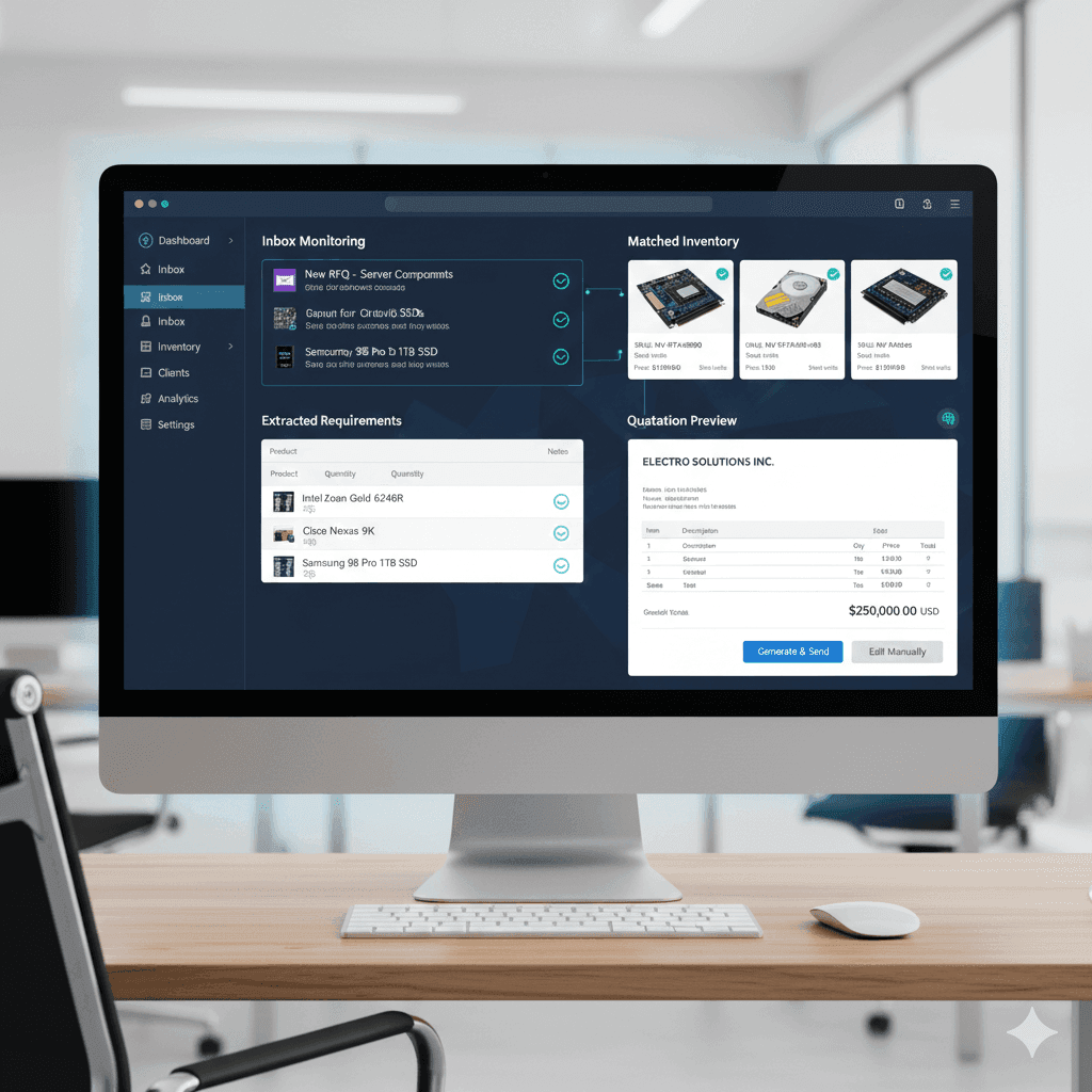 AI-powered quotation automation case study for a B2B electronics supplier